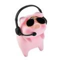 Accessories Cute Dashboard Car Decoration Funny Toys Car Pendant Pink Pigger Ornament Pig Car Decoration Lucky Piggy Hanging Zpaxo Sunglasses Piggy