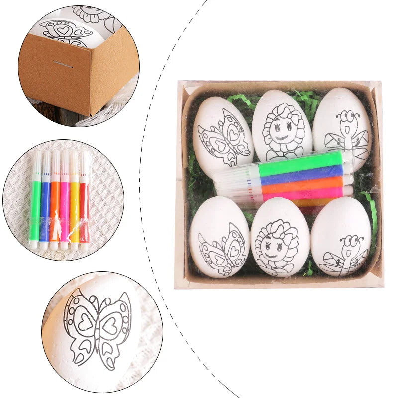 Hand-drawn Easter Egg Drawing Toys Party Supplies Ideal Various