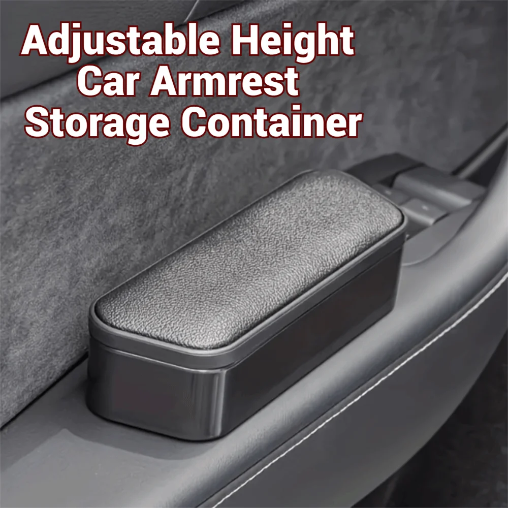 Adjustable Height Car Armrest Storage Container Multifunctional Zpaxo
