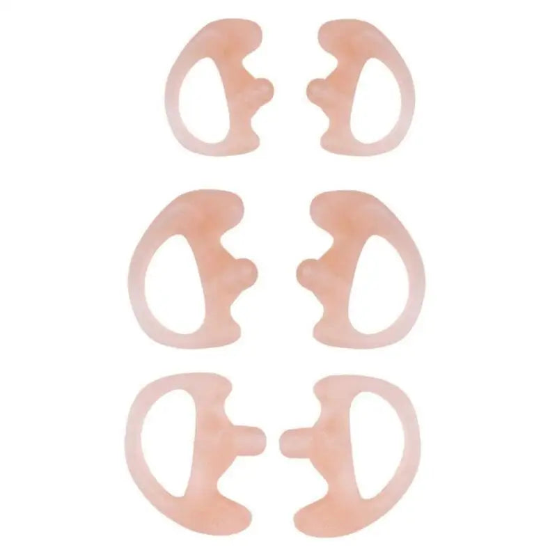 652F 3 Pairs Earmold for Two Way Radio Acoustic Coil Tube Earpiece - Open Ear Insert Zpaxo