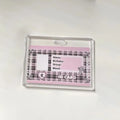 Clear Acrylic Dual Card Holder with Stretch Keychain | ID Badge