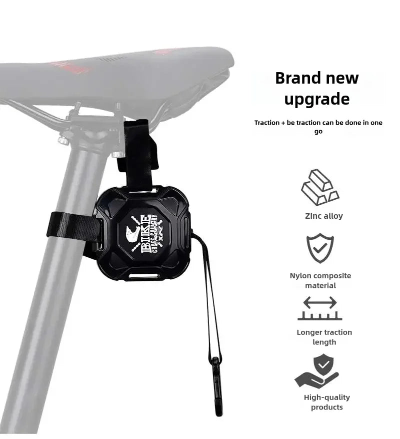 2.5M Retractable Bike Tow Rope Portable Outdoor Cycling Traction Equipment MTB Parent-Child Bicycle Pull Strap Safety Tow Tool Zpaxo