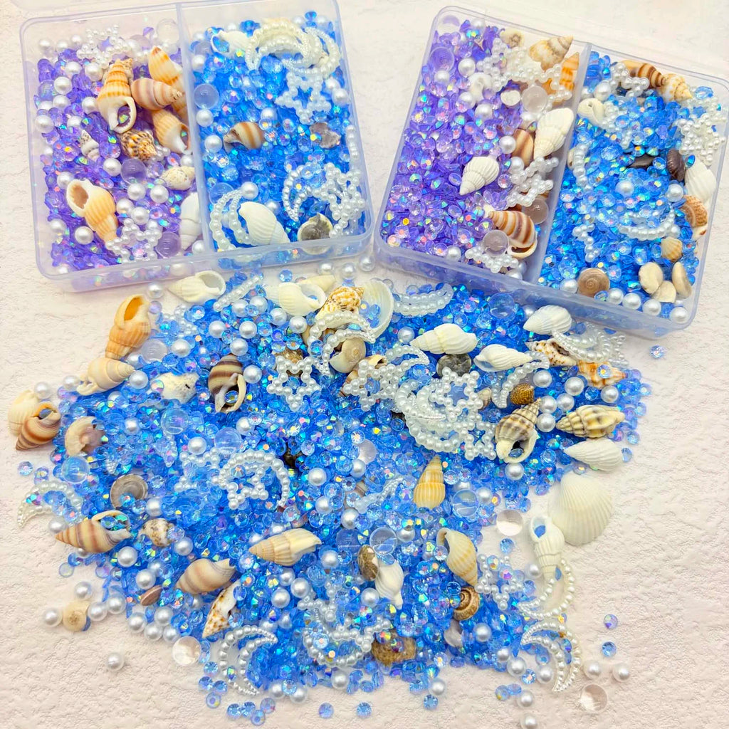 Ocean Resin Filler Kit – Shells, Starfish, Glitter Jewelry Decor Resin Craft Fillers Zpaxo