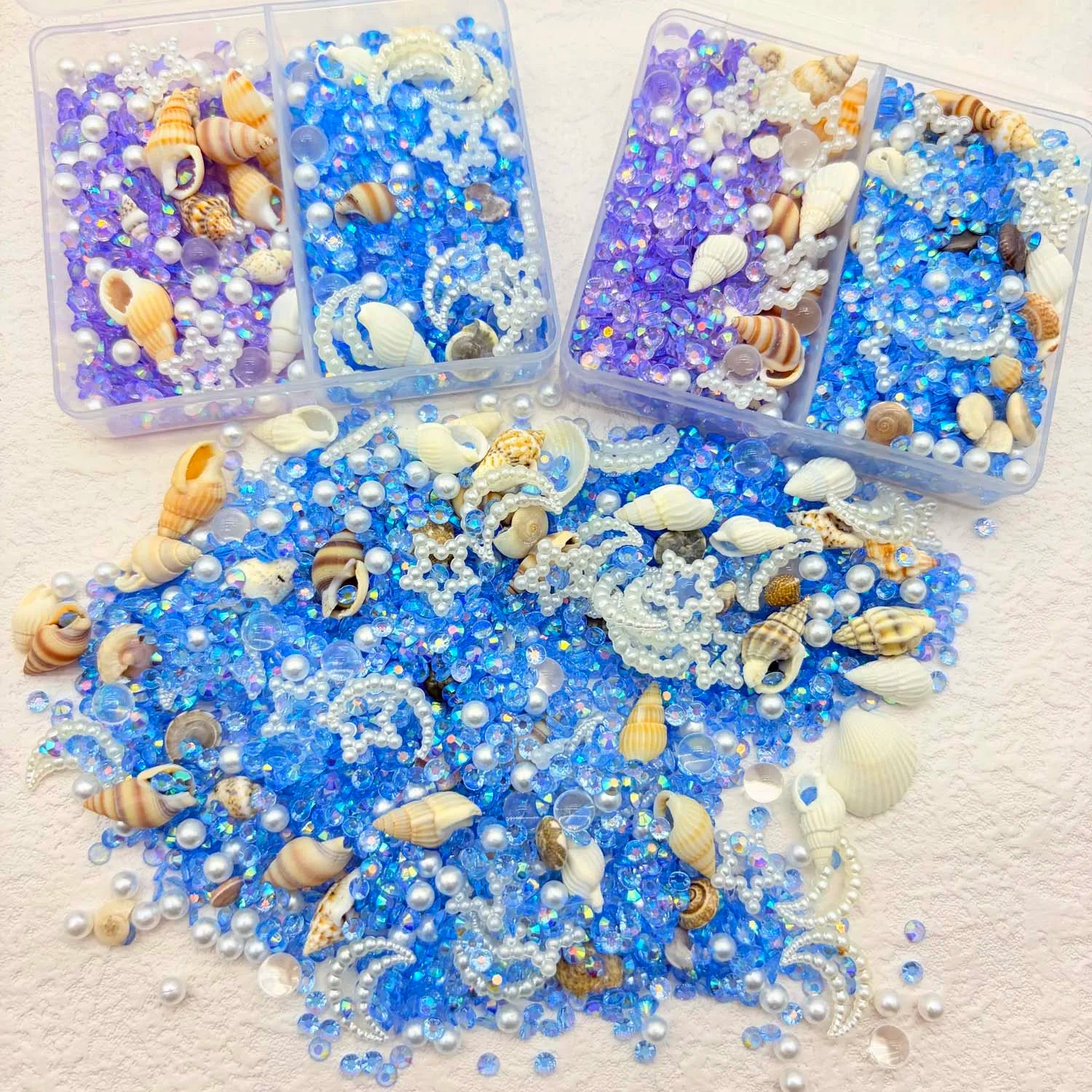 Ocean Resin Filler Kit – Shells, Starfish, Glitter Jewelry Decor Resin Craft Fillers Zpaxo