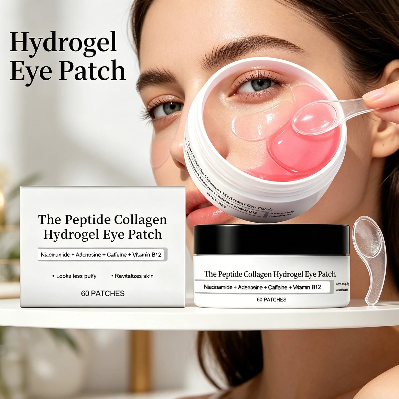 Collagen Eye Mask Beauty Moisturizing Firming Anti Dark Circles Eyes Bags Increases Elasticity Brightness Reduces Dullness Care Zpaxo