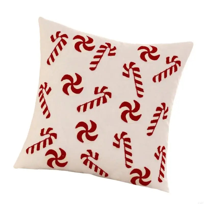 Decorative Velvets Cushion Cover Embroidered Snow Pattern Home