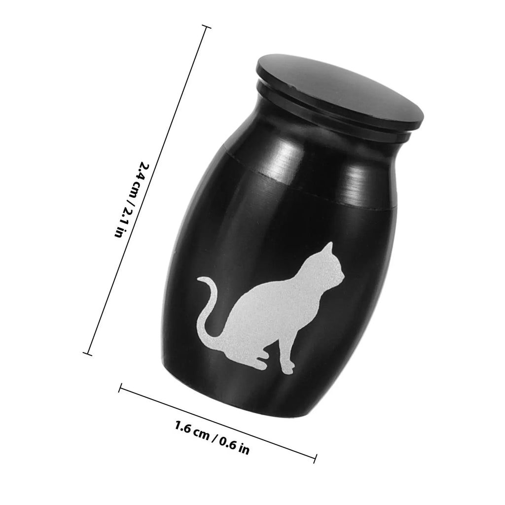 Mini Metal Pet Urn Alloy Lightweight Strong Seal Portable Keepsake