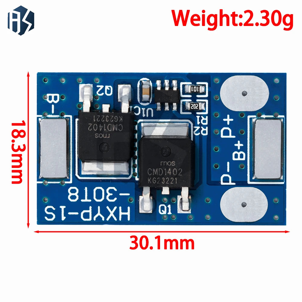 1S 7A 3.2-3.65V/3.7-4.2V LiFePO₄/Li-ion Battery Protection Board Overcurrent, Charge/Discharge Protection Zpaxo