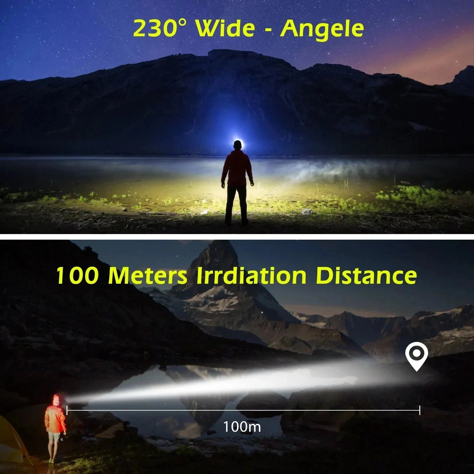 USB Rechargeable COB LED Headlamp – Motion Sensor, 6 Modes