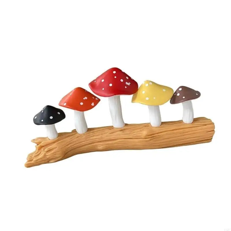Miniature Resins Mushrooms Tree Stump Figurine Creative Homes Decors
