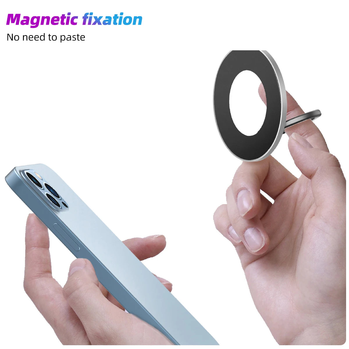 Magnetic Phone Ring Holder Magsafe Grip Finger Kickstand Metal