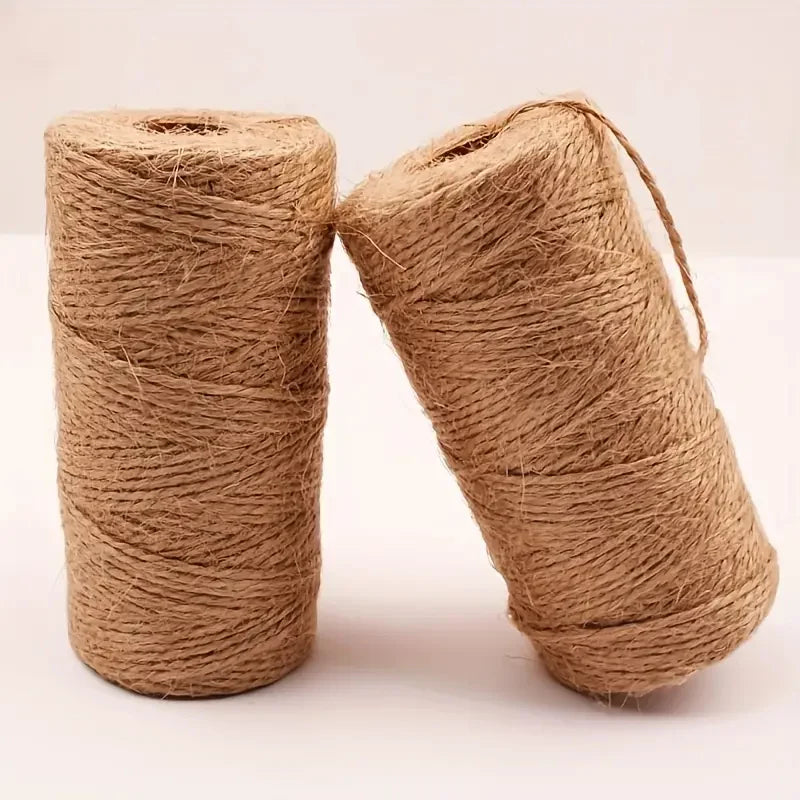 2mm*100m fine twine tag line Fine rope clothing rope hand-made vintage woven twine Zpaxo