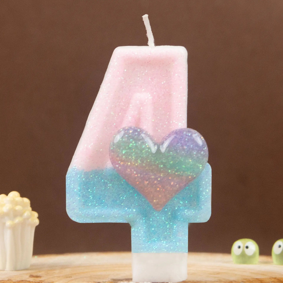 0 1 2 3 4 5 6 7 8 9 Pink Blue Gradient Glitter Heart-shaped Number Zpaxo 4 B15260E