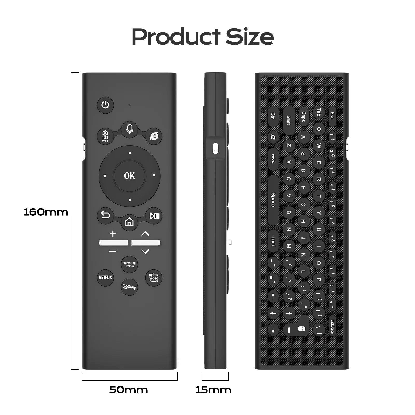 G71 BT Remote Control With Mini Keyboard Battery 2.4G Wireless Voice Remote Controller For Samsung Smart TV 2019-2024 Zpaxo
