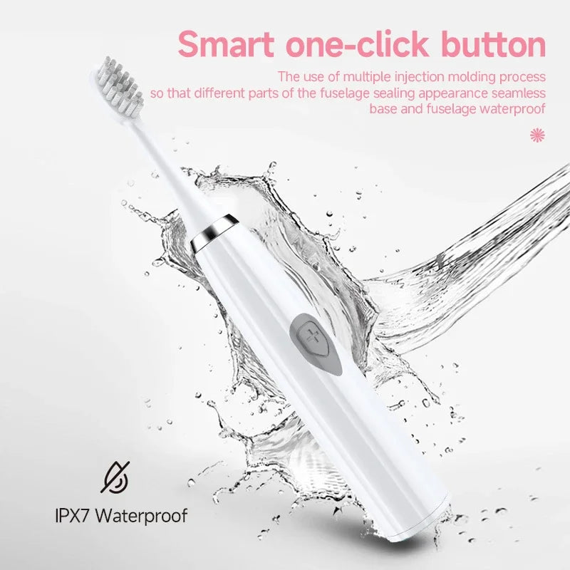 Clearance_Electric Toothbrush for Adults Soft Portable Battery Endurance IPX6 Waterproof Intelligent Effective Oral Care Men Wom Zpaxo