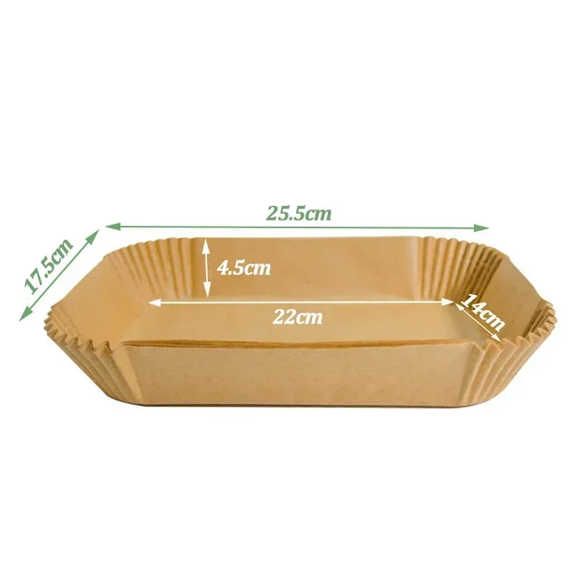 Disposable Air Fryer Paper Non-Stick Kitchen Baking Airfryer Mat Oilproof Micro-wave Barbecue Pad Baking Paper Liner Accessories Zpaxo