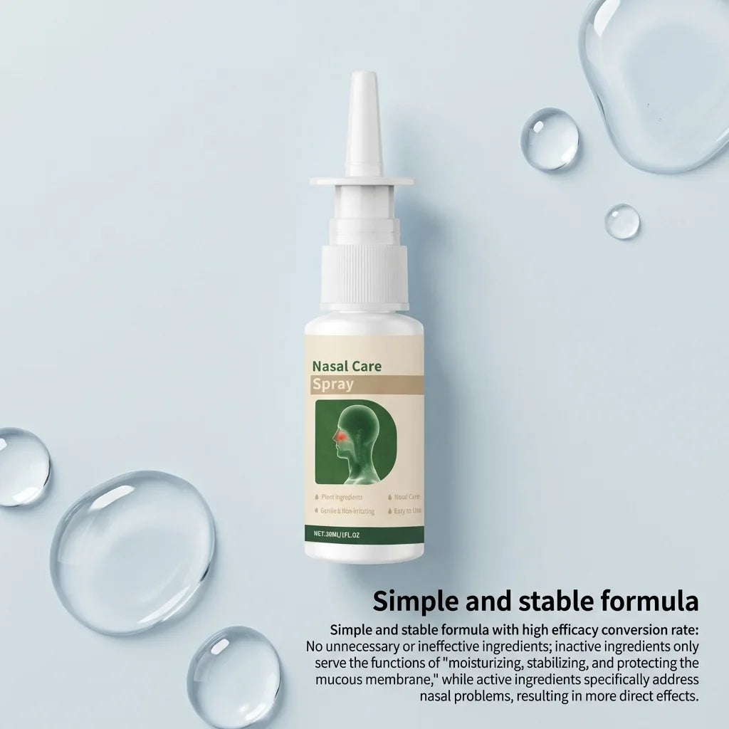 Plant-Based Nasal Cleaning Spray 30ml – Congestion Relief Nasal Care Spray Zpaxo
