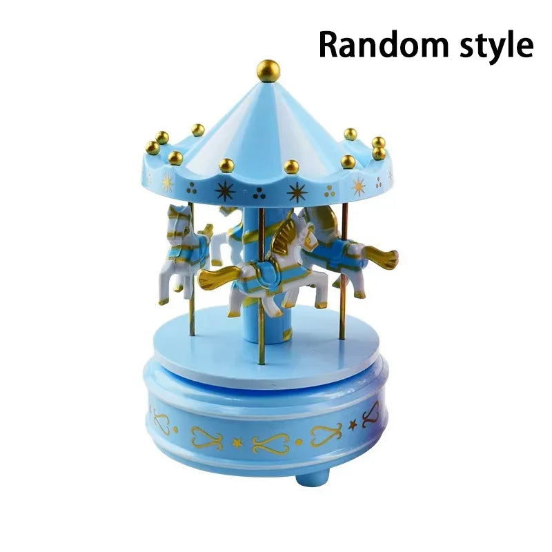 Carousel Music Box Children's Creative Toys Cake Baking Decoration