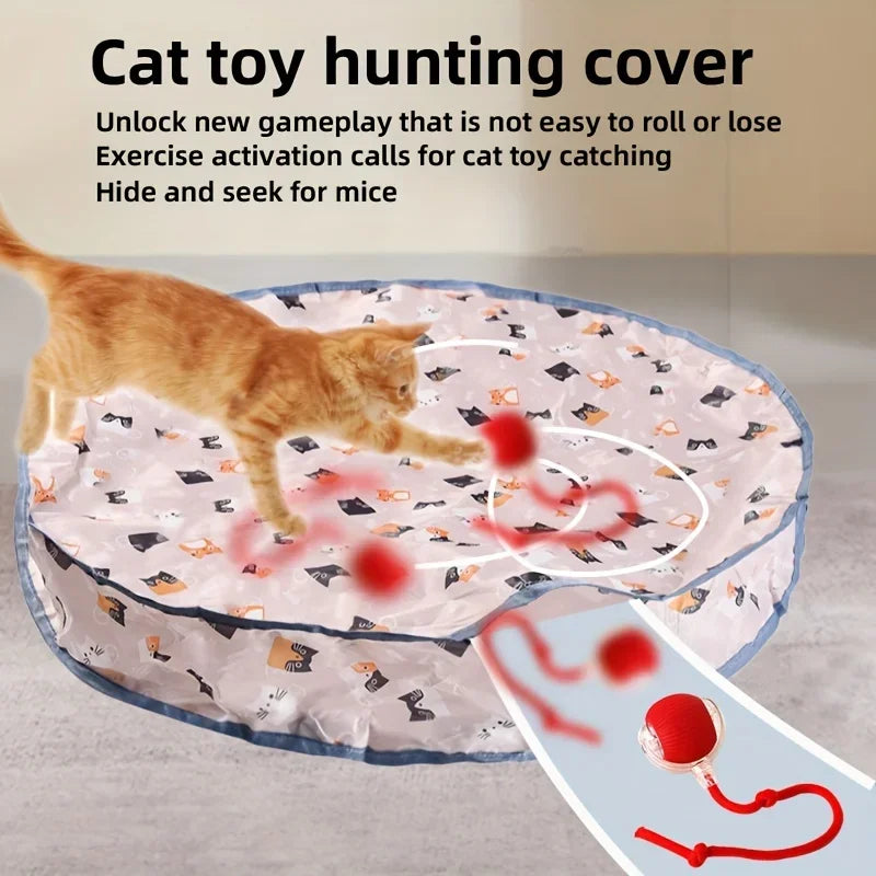 Cat Interactive Ball Toy Automatic Rolling Ball Faux Tail Rechargeable Pet Electric Toy Dog Cat Training Imitate Mouse Products Zpaxo