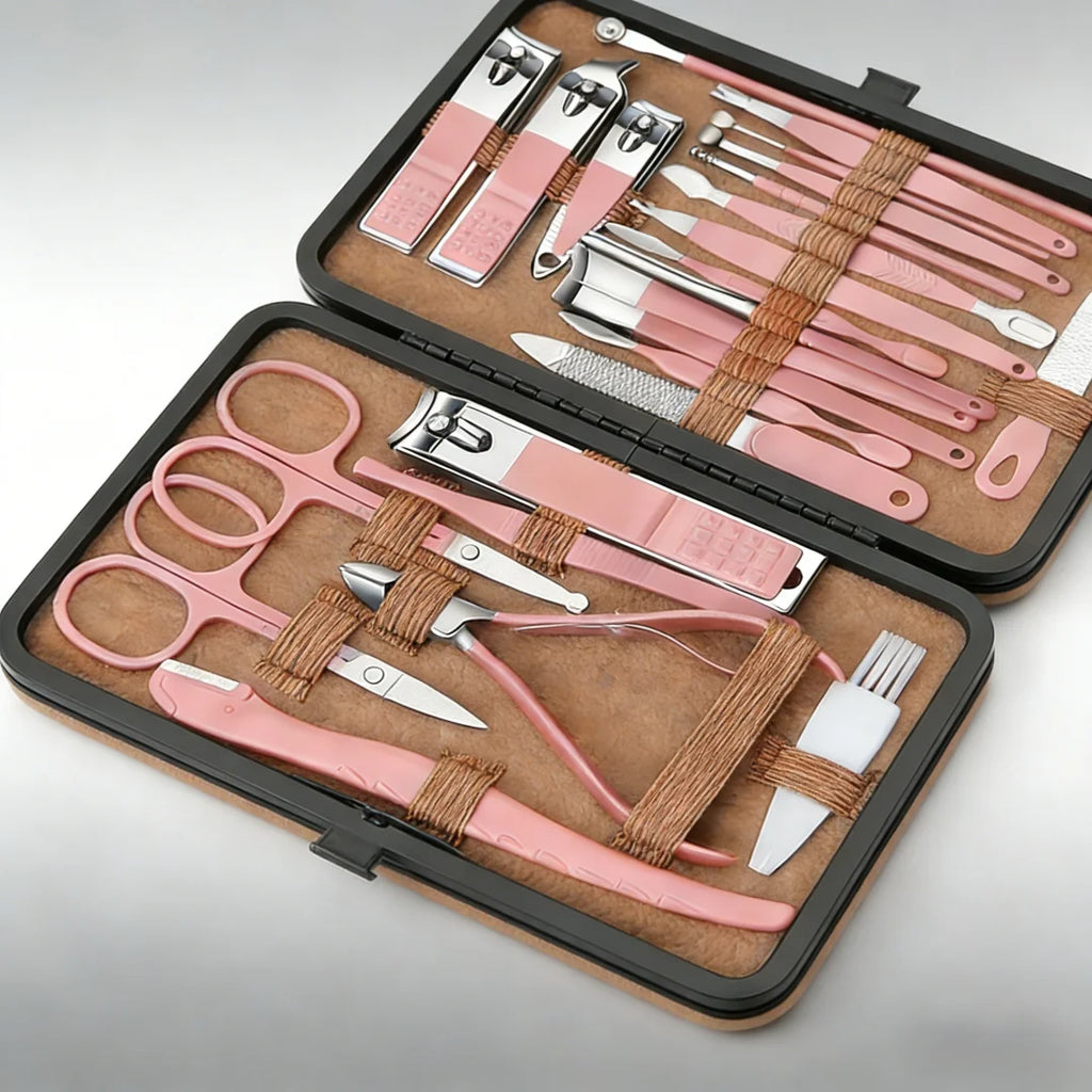 Nail clipper set 7/16/24 pieces stainless steel nail clippers, pedicures, nail art, toe clippers, nail tools Zpaxo