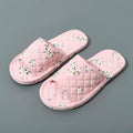 Indoor Slippers Soft Cotton Floral Floor Shoes Fashion Flower