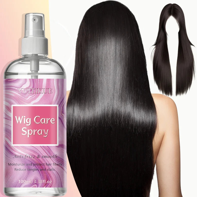 YUITIKUE Wig Care Spray – Anti-Frizz & Anti-Static 100ml Wig Conditioning Spray Zpaxo