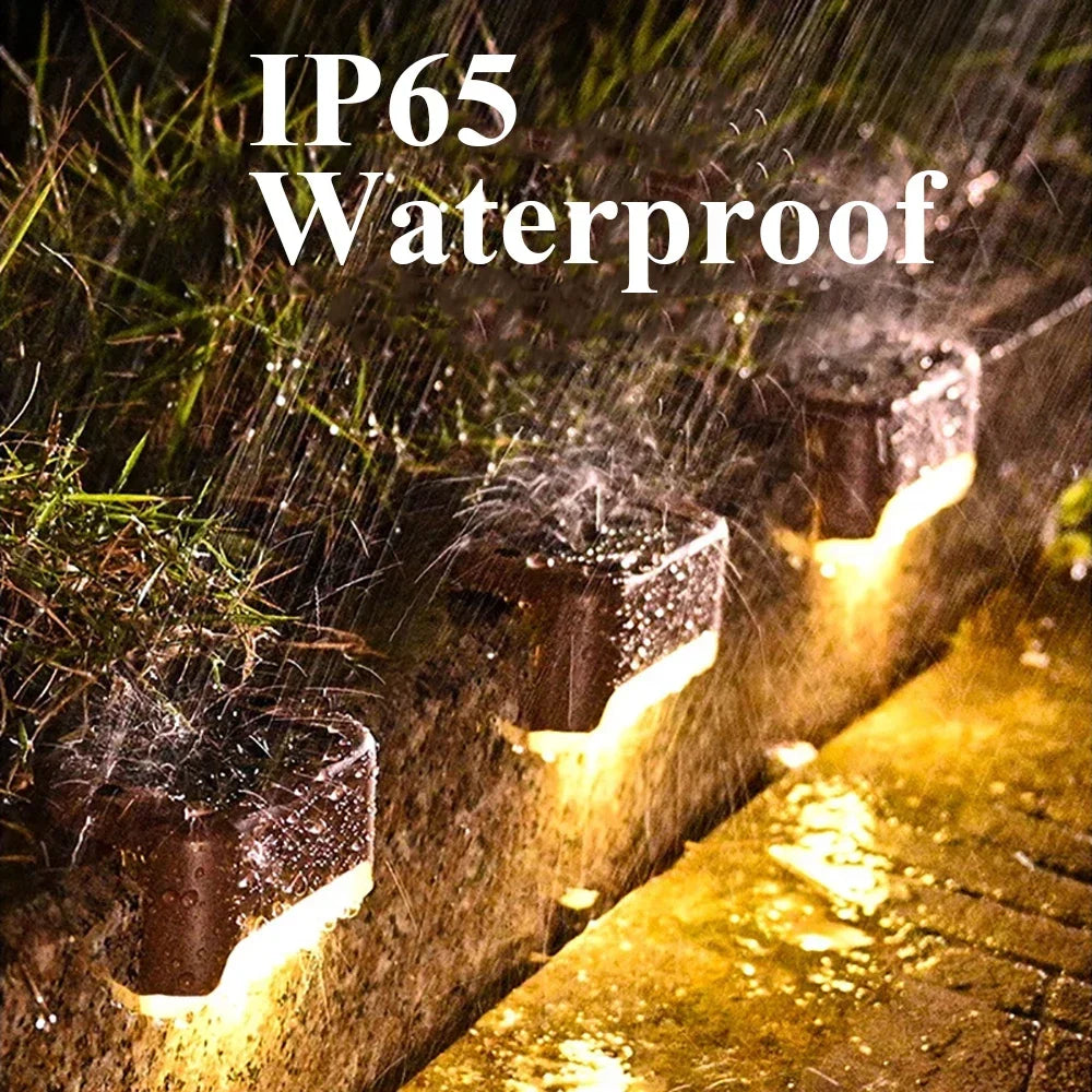 LED Solar Step Lights Outdoor – Waterproof Stair & Fence Lights