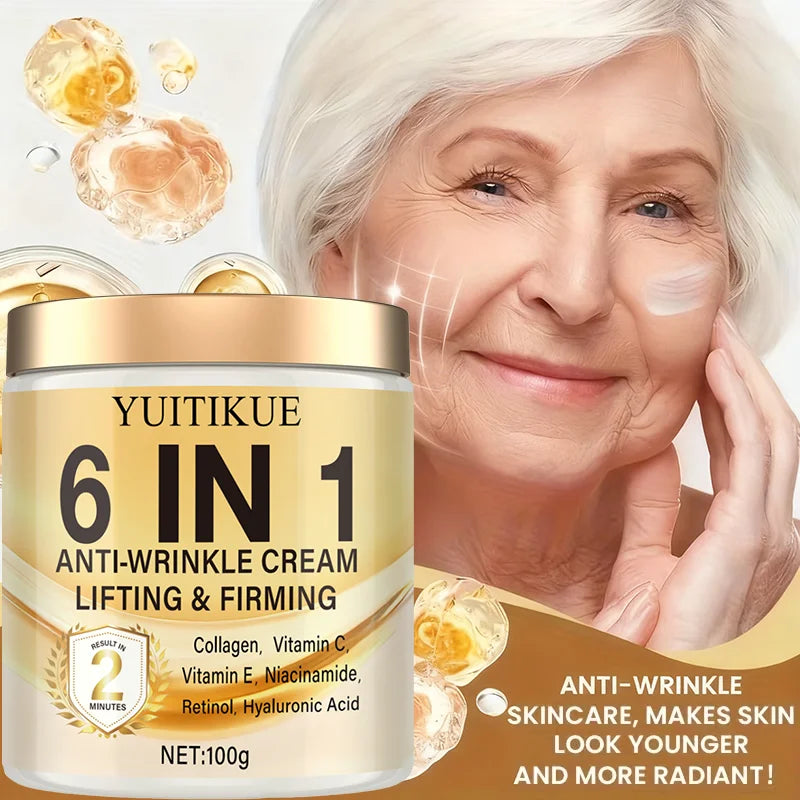 YUITIKUE 2 Min Lift Cream – Retinol & Collagen Anti-Wrinkle Anti-Aging Face Cream Zpaxo