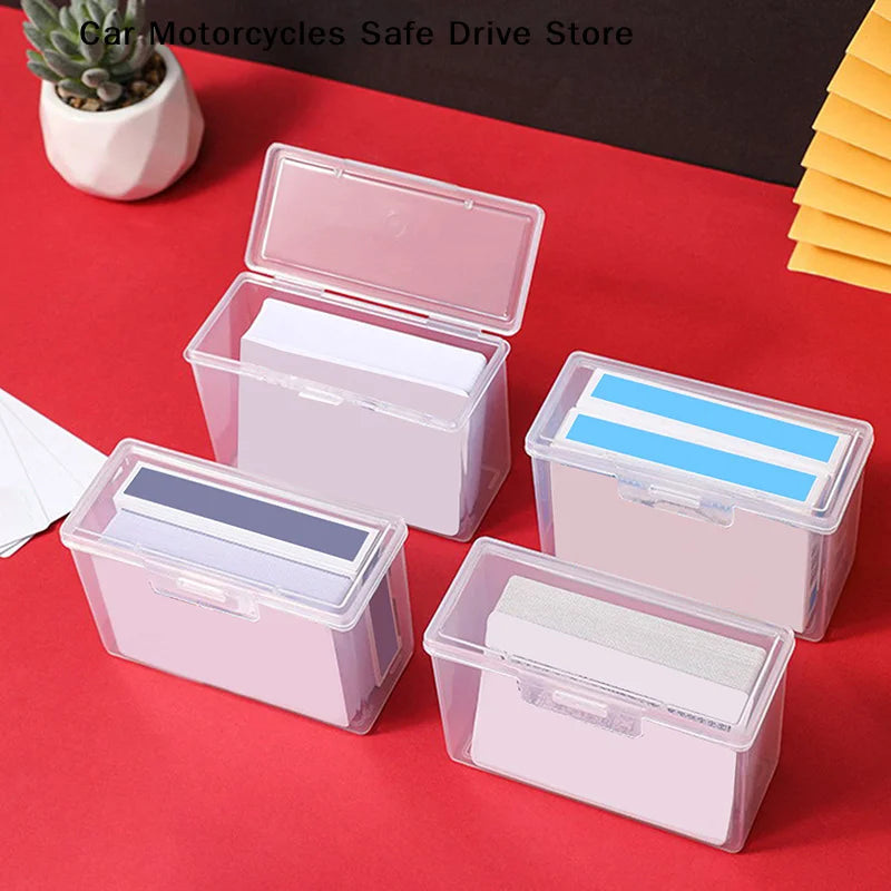 MPlaying Card Storage Box Cards Game ID Business Plastic Organizer