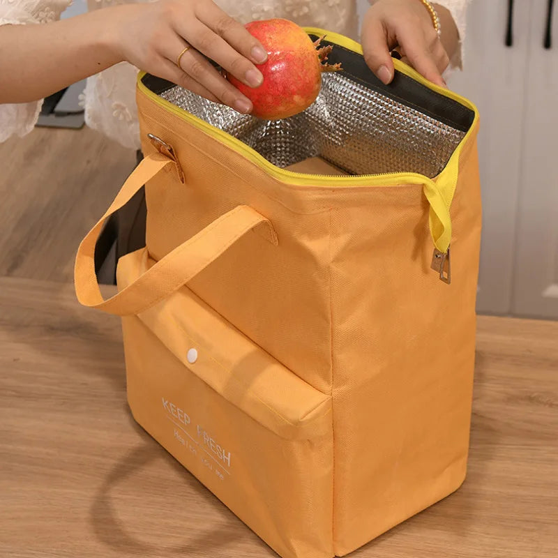 Insulated bag with thick aluminum foil for office workers lunch box for moms large capacity portable lunch box bag Zpaxo