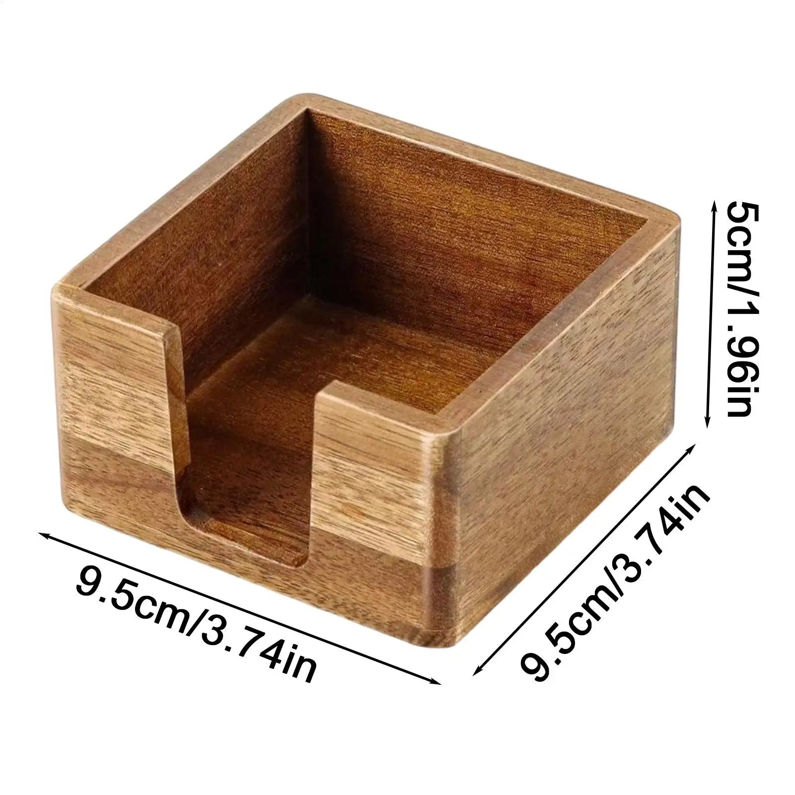 Sticky Note Holder 9 5x9 Wooden Non-slip Pads Notes Dispenser Office