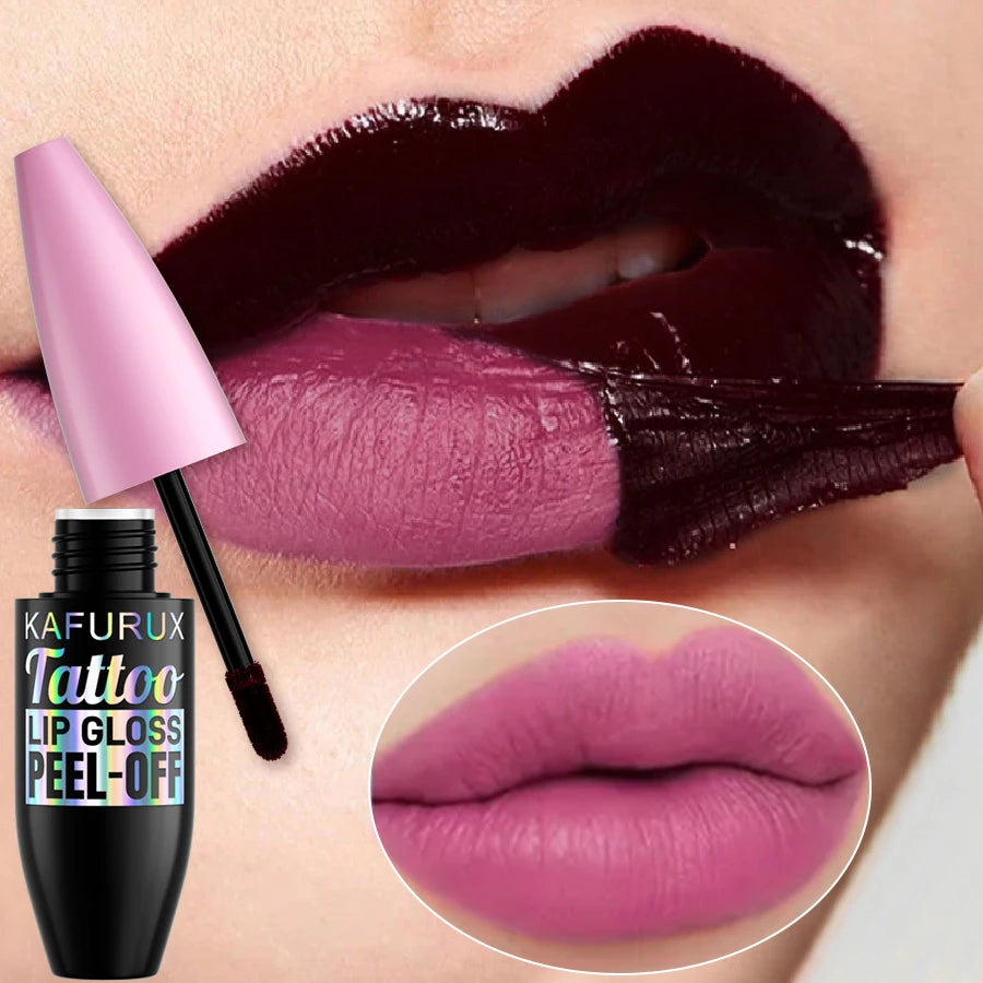 7 Colors Blading Lip Gloss Peel Long Lasting Waterproof Liquid