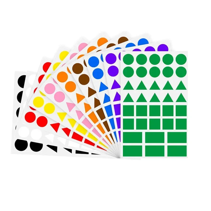 Colored Triangles Rectangular Dot Stickers Kids Student Jigsaw Puzzle