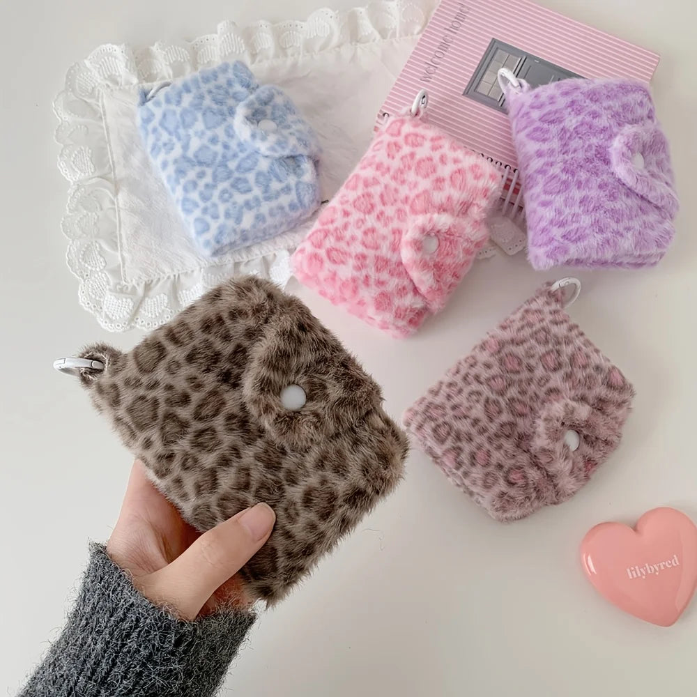 Girly Leopard Print Women's Coin Purse Card Holder Instagram-style