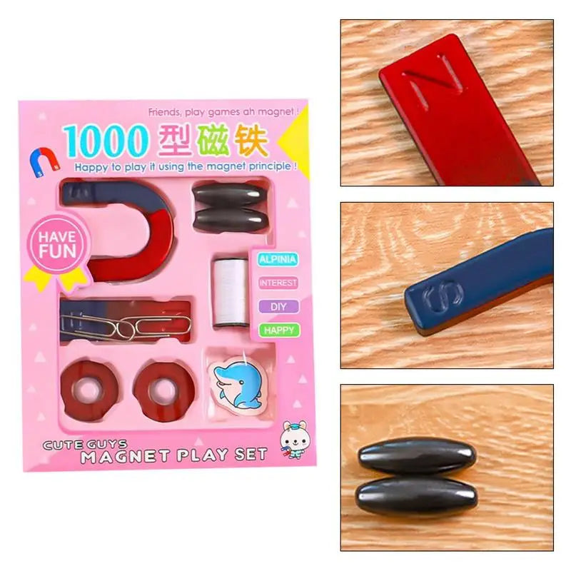 U-shaped Magnet Set For Kids Science Magnets Experiment Physics Kit For Student Stem Experiment Tool Including Horseshoe Magnets Zpaxo
