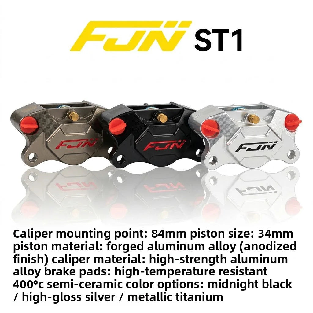 FJN ST1 4-Piston CNC Brake Caliper for Electric Vehicles