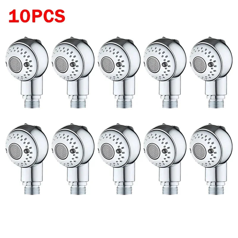 Round Shape Shower Head Attachment Salon Two Speed Adjustable Rain Zpaxo 10PCS