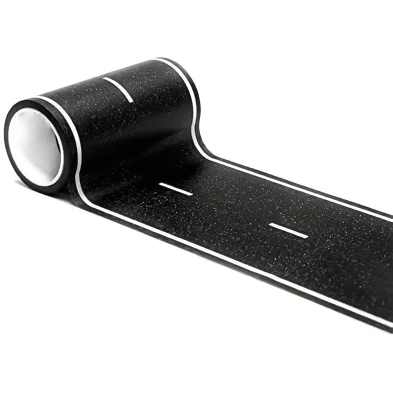 5m Black Roadway Tape Black Road Stickers Tape Residue Free Car Road Track Tape For Kids Birthday Party Racing Party Decorations Zpaxo