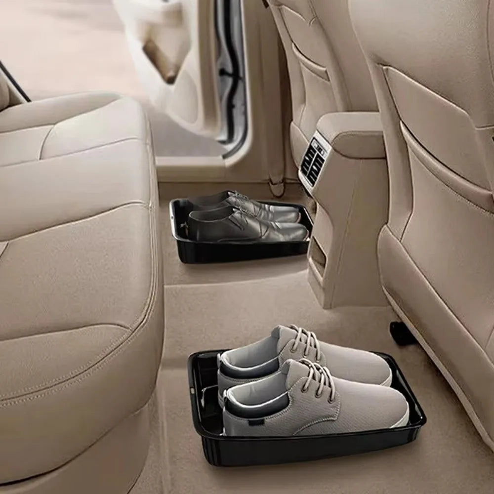 Anti-fouling Car Shoes Storage Tray Portable Plastic Under Seat Zpaxo