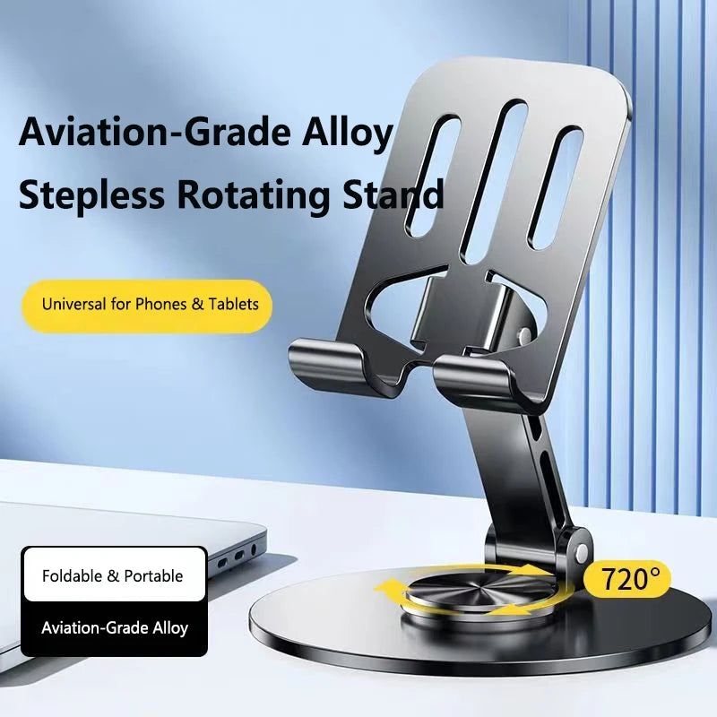 2026 New Rotating Aluminum Alloy Phone Holder New All-Metal 360-Degree Rotating Mobile Phone Bracket High-End Mechanical Zpaxo
