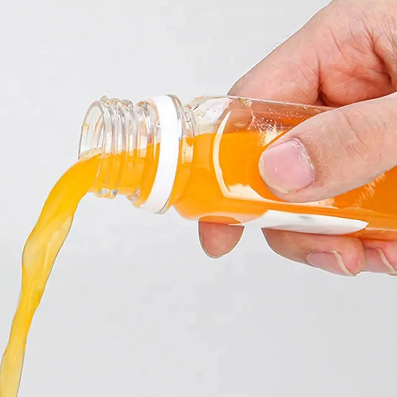 Empty Plastic Juice Bottles Caps Water Clear Bulk Drink Containers Zpaxo