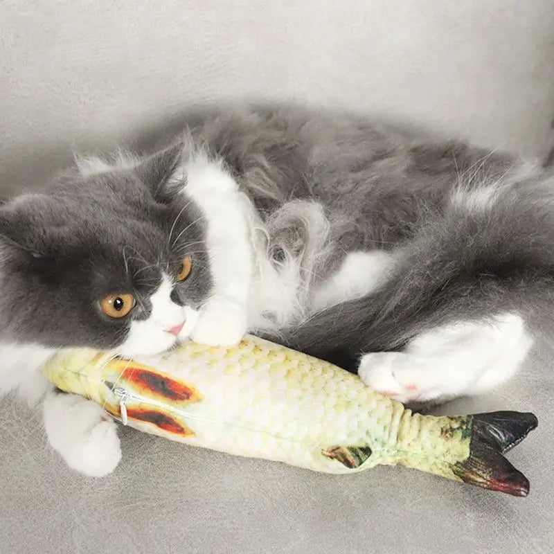 Pet Cat Favor Fish Toy Stuffed Shape Scratch Board Scratching Post