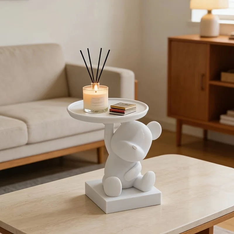 Cute Bear Trinket Dish Multifunctional Small Storage Organizer Desk