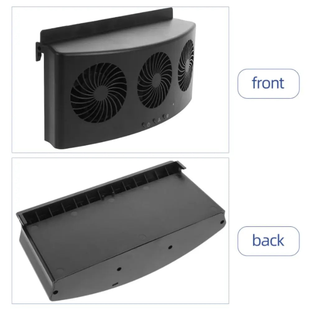Wind Power Car Exhaust Fan 3 Head Design Cooling Function Ventilation Zpaxo