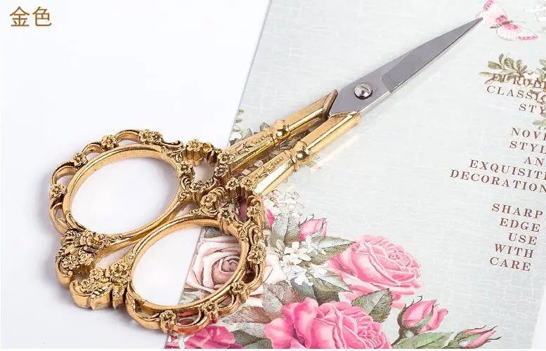 1pc Genuine Stainless Steel Nail Scissor Retro Finger Toe Dead Skin Remover Makeup Tool Nail Multi-Function Manicure Tool Zpaxo Gold
