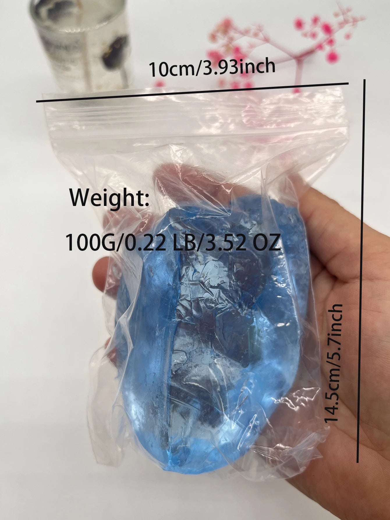 100g Crystal Jelly Wax for DIY Candle Making – Blue Red Green Candle Making Wax Zpaxo blue