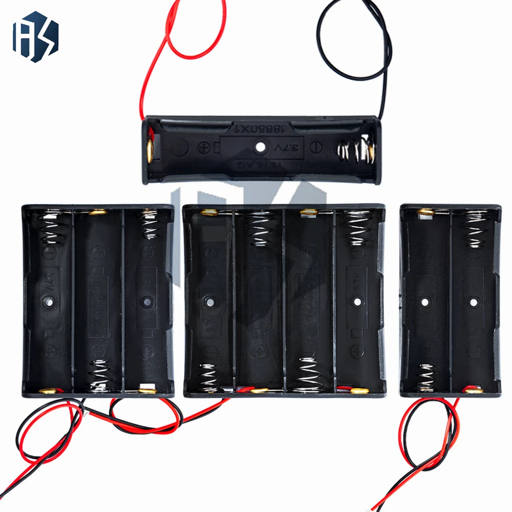 18650 Power Bank Enclosure 1-4 Slot Battery Case Wires Hard Pins Zpaxo