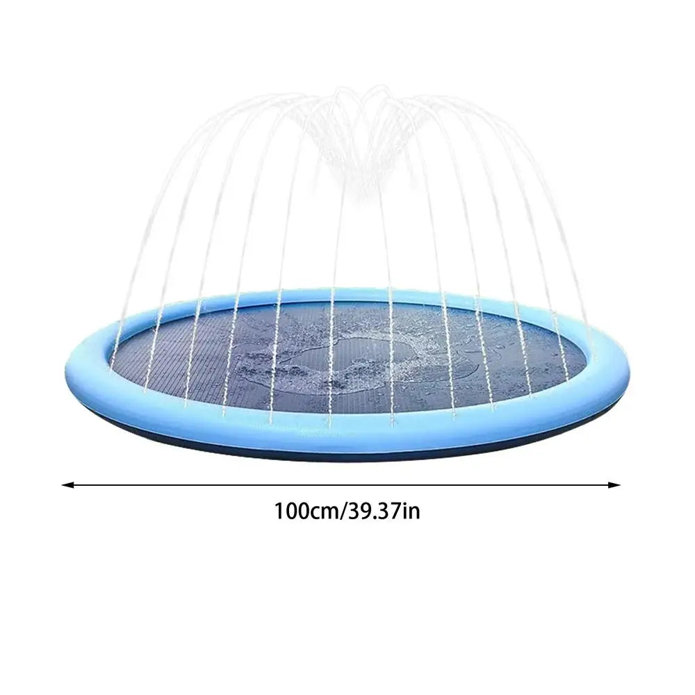 Sprinkler Water Play Mat Kids Reusable Non Slip Outdoor Pad Game Toys
