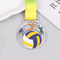 Winner Medal Kickball Medals Award With Neck Ribbon For Winner Reward Sports Metals Football Basketball Volleyball Prizes Zpaxo 3 Silver