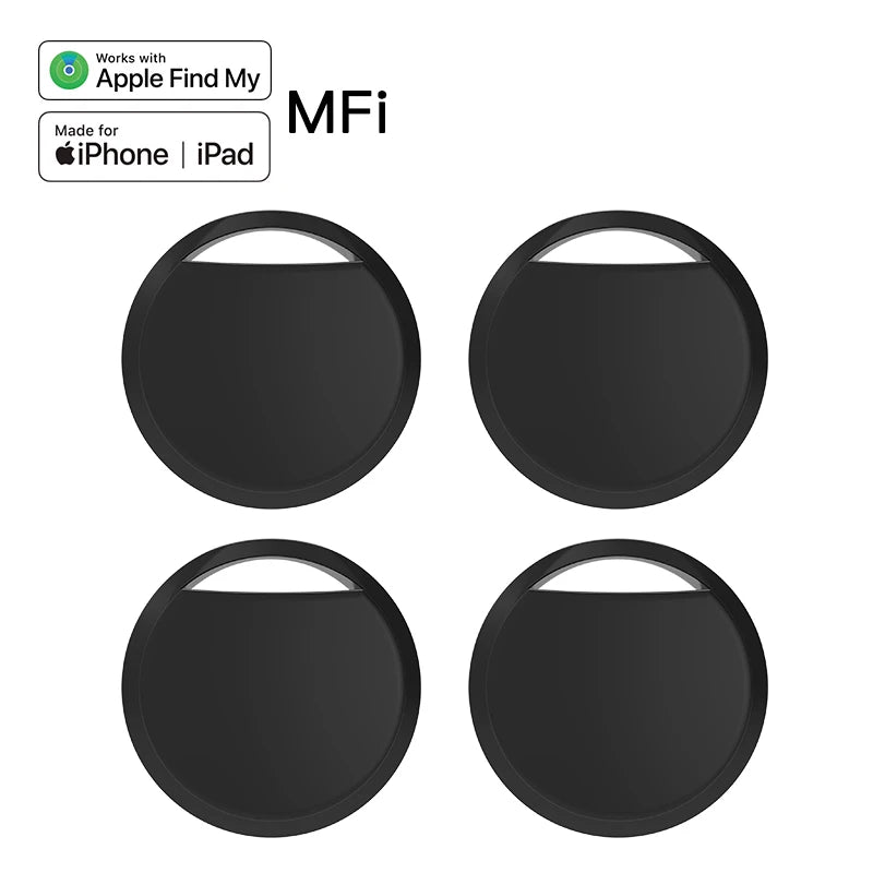 4pcs Anti-lose Tracker For Apple Airtag Replacemen Via Find My Bluetooth GPS Tracker For Luggage Bag Kid Pet IOS MFi Key Finder Zpaxo 4PCS